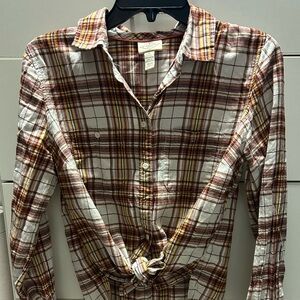J. Crew Multicolor Plaid Shirt